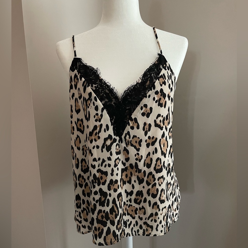 Chic: Socialite Cheetah Print Tank Top with Lace